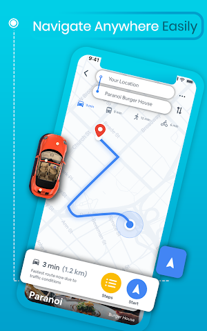 Navigation Voice Route & Driving Directions Maps Screenshot 0