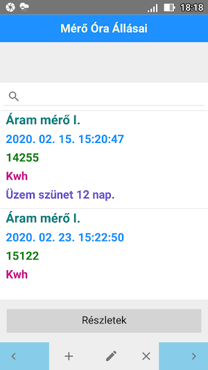 Mérő Állás Nyilvántartó Screenshot 2