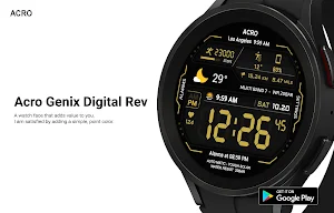ACRO Genix Digi Rev watchface Screenshot 1