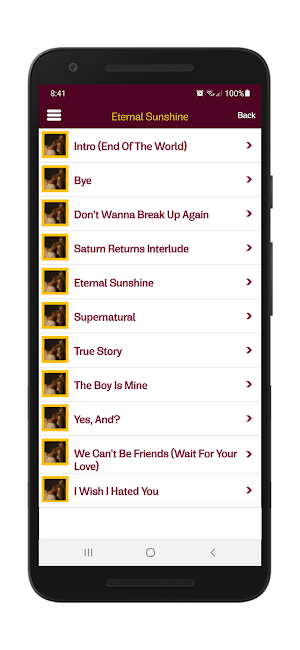 Ariana Grande Lyrics Wallpaper Screenshot 2