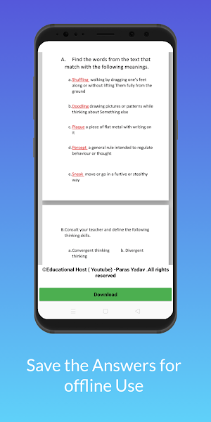 class 12 english book solution - offline Screenshot 3