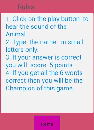 Guess the Animal Sound App Screenshot 2