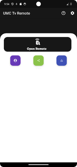 Remote control for UMC Tv Screenshot 0