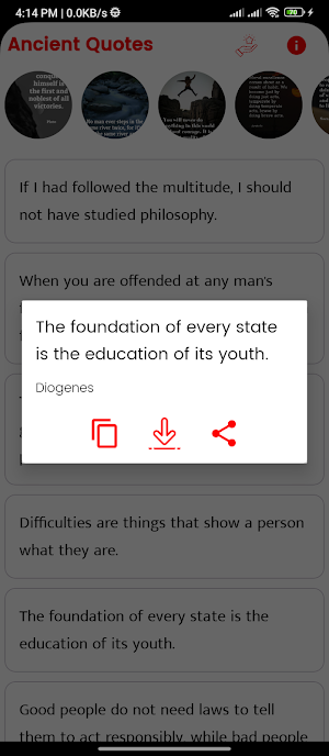 Ancient Quotes and Sayings Screenshot 2