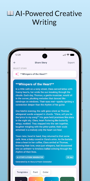 AI Story & Poem Generator Screenshot 1