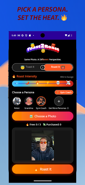 Toast2Roast: Meme & AI Roast Screenshot 1