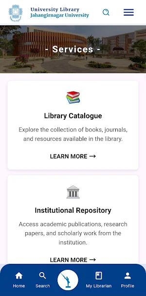 JU Library Screenshot 3
