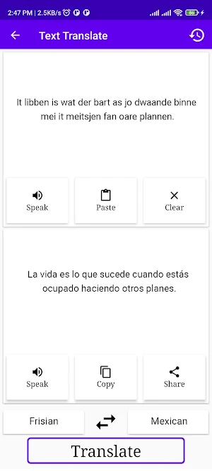 Frisian To Mexican Translator Screenshot 1