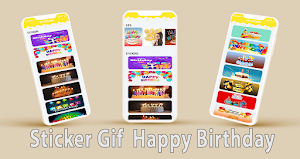 GIF Happy Birthday Stickers Screenshot 0