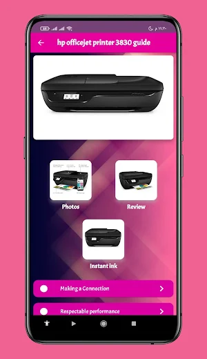 HP Officejet printer 3830guide Screenshot 0