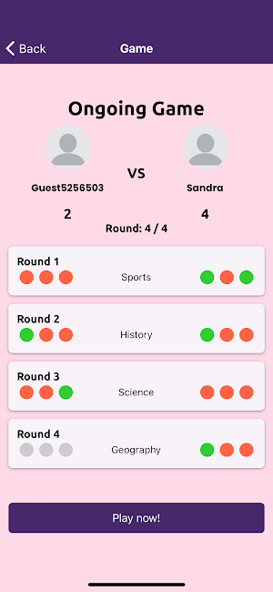MissQuiz - Quiz & Trivia game Screenshot 1