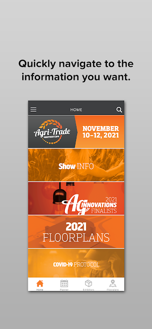 Agri-Trade Equipment Expo Mobile App Guide Screenshot 0