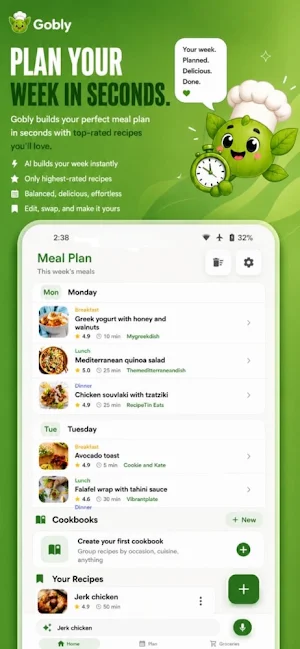 Gobly-AI Recipe & MealPlanner Screenshot 2