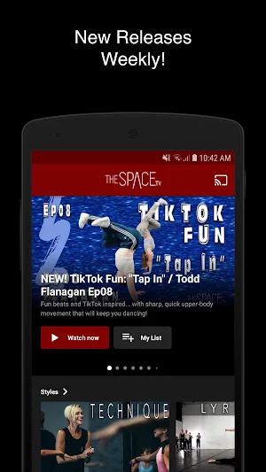 The Space TV: Dance Classes Online, Shows, & More! Screenshot 1