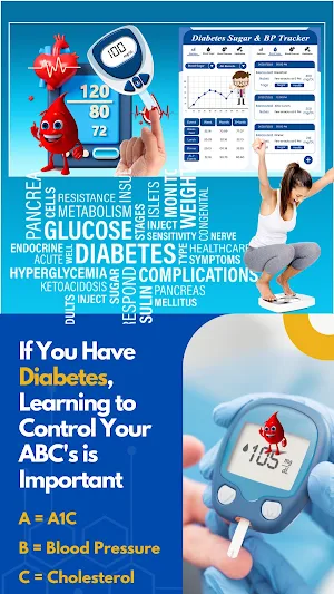 Diabetes Sugar & BP Tracker Screenshot 1