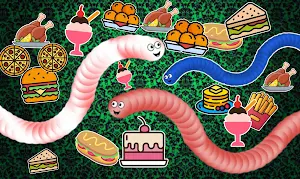 Slither Worm-Hungry Snake Game Screenshot 2