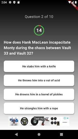 Fallout Trivia Quiz Screenshot 2