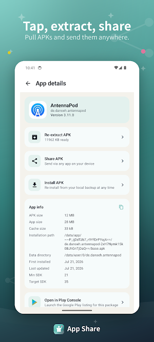 AppShare – APK Backup & Share Screenshot 1