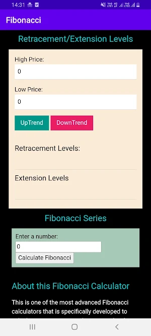 Fibonacci Calculator Screenshot 0