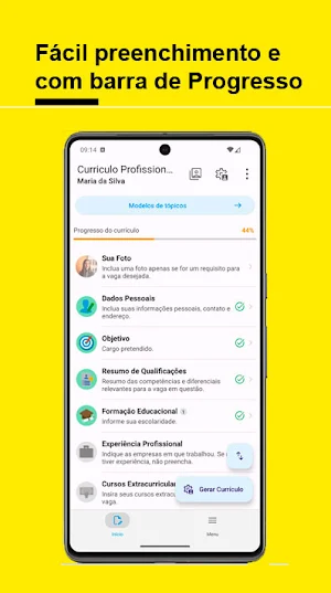 Currículo Profissional Fácil Screenshot 0