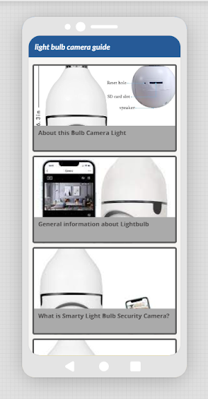 Light Bulb Camera App Guide Screenshot 1