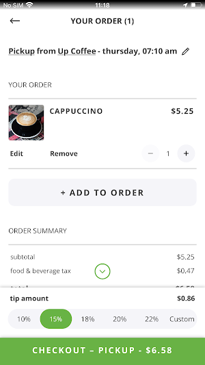 Up Coffee Screenshot 3
