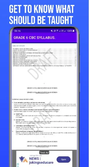 Grade 6 CBC Syllabus Guide Screenshot 1