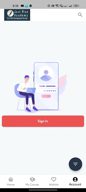 Just Rise E-Learner Screenshot 1