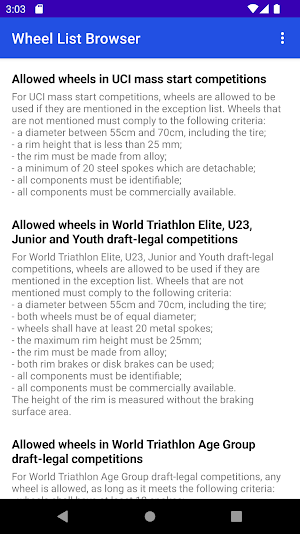 Wheel List Browser Screenshot 2