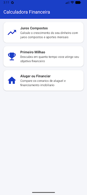 Calculadora Financeira Screenshot 0