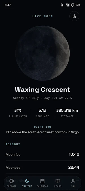 Moon Explorer - 3D Moon Phases Screenshot 3
