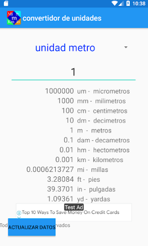 Convertidor de unidades de longitud Screenshot 1