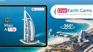 Live Earth Cam - Trip Planner, World Tour, 3D Map Screenshot 0