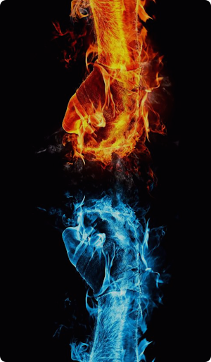 Fire and Water Wallpaper Screenshot 1