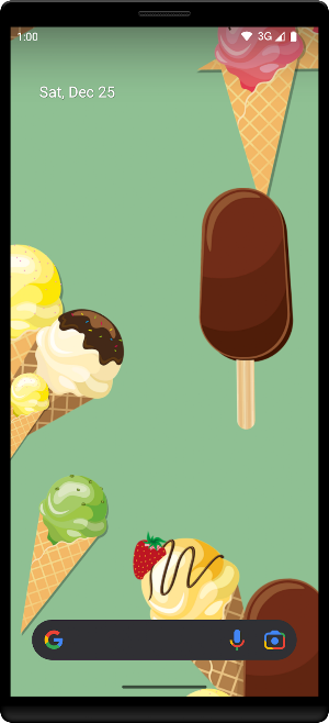 Ice Cream Live Wallpaper Screenshot 1