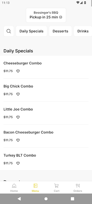 Bessinger's BBQ Screenshot 1