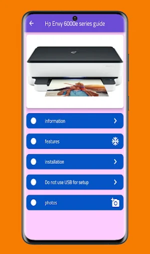 Hp Envy 6000e series guide Screenshot 0