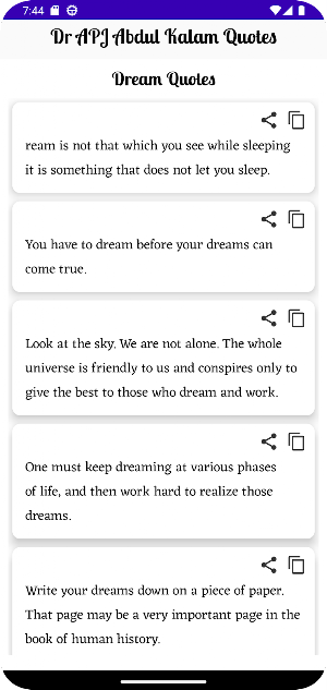 Quotes | Dr APJ Abdul Kalam Screenshot 0