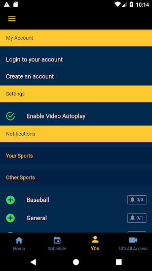 UCI Sports Front Row Screenshot 2
