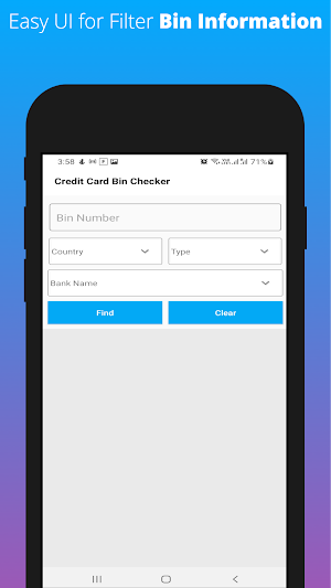Credit Card Bin Checker Screenshot 1