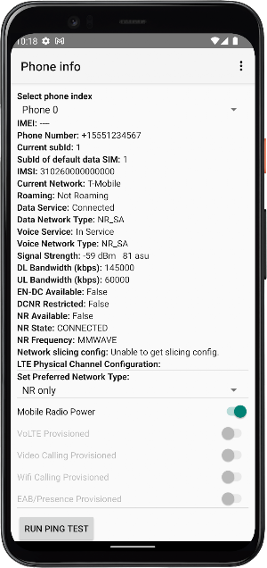 5G Check & Force 5G / 4G  only Screenshot 1