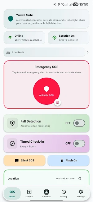 Personal Safety Screenshot 1