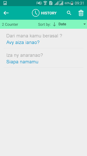 Malagasy Indonesian Translator Screenshot 3