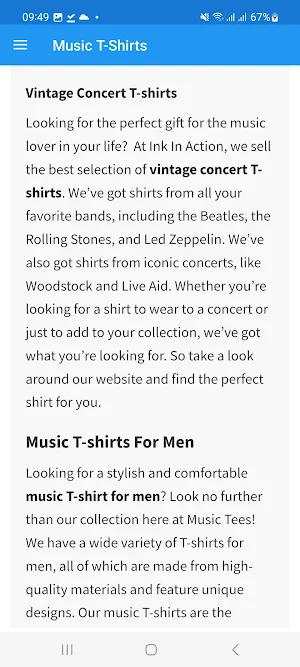 Music T-shirts Screenshot 0