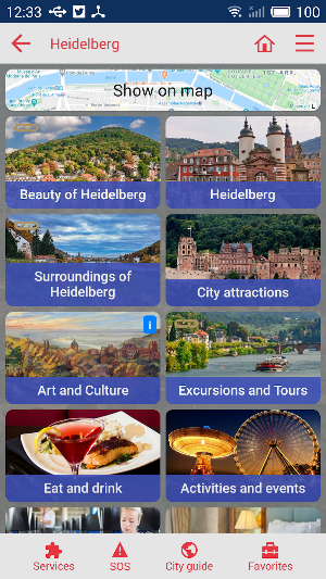 Heidelberg city guide Screenshot 1