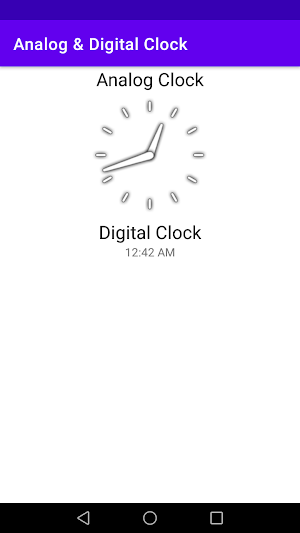 Analog & Digital Clock Screenshot 1
