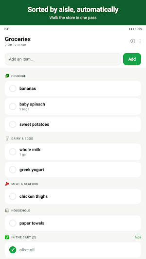 PocketCart: Grocery List Screenshot 2