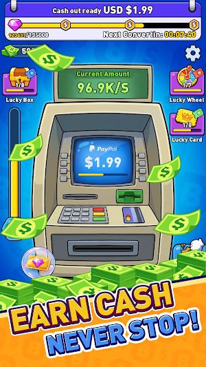 ATM Idle Clicker:Earn Cash Screenshot 0
