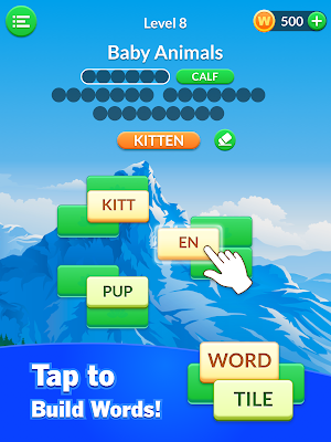 Word Tile Puzzle: Brain Training & Free Word Games Screenshot 0