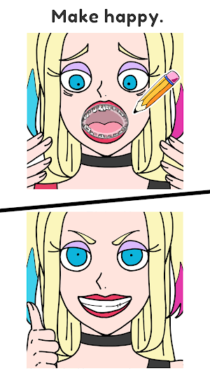 Draw Happy Villain : Fun Game Screenshot 1